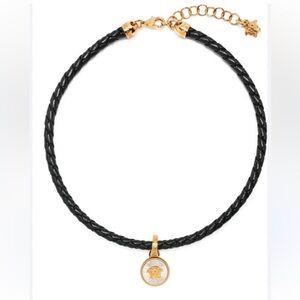 Versace Leather Biggie Necklace